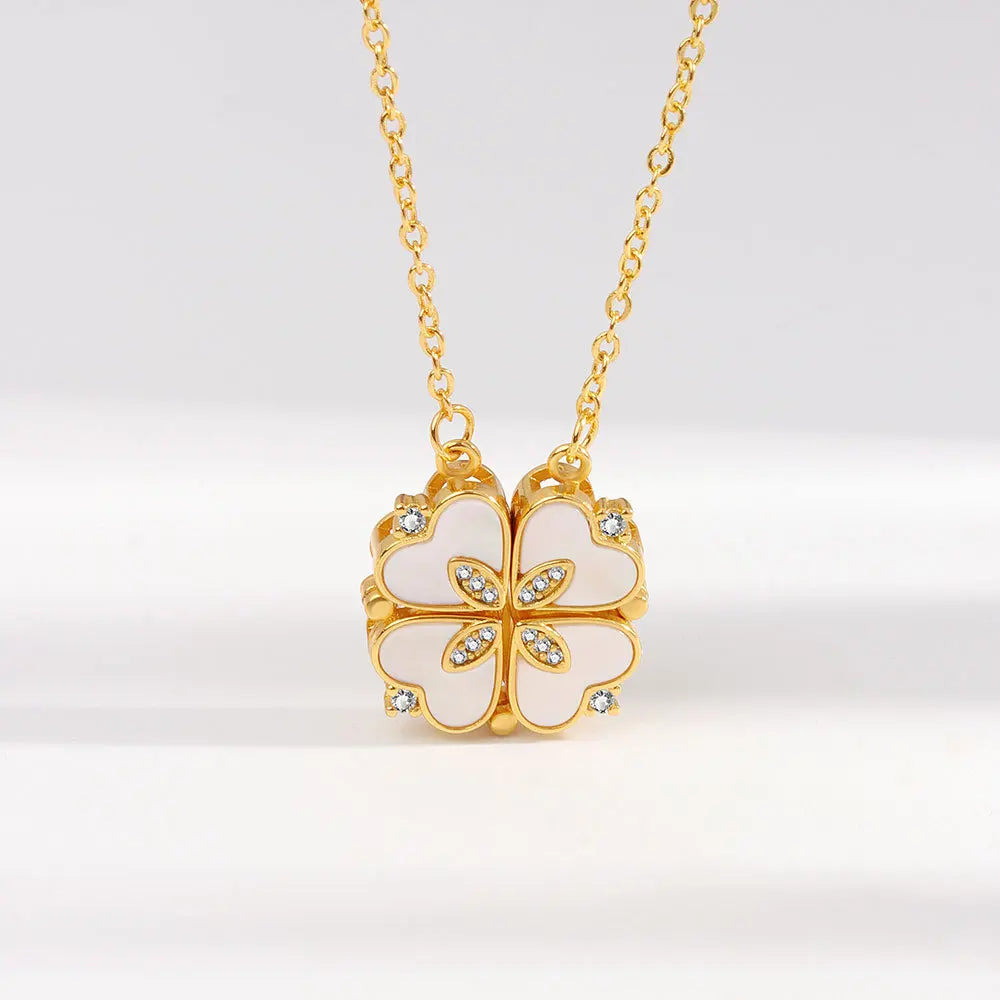 Treasure's Luxury Lucky Four Leaf Necklace