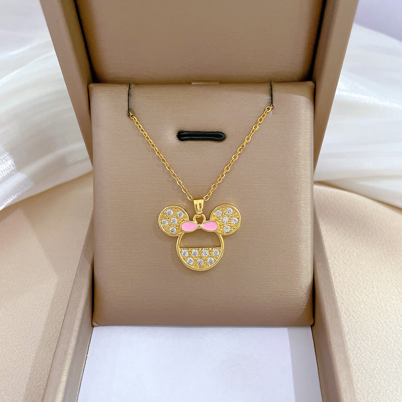 Treasure's Disney Minnie Mouse Zircon Necklace