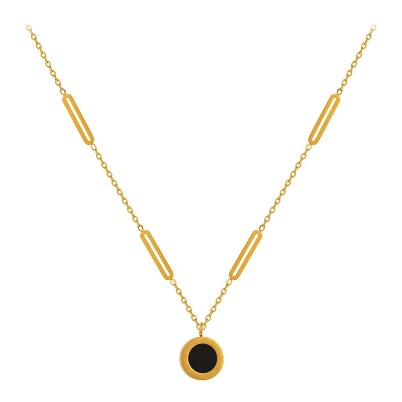 Treasure's Roman Digital Wafer Necklace