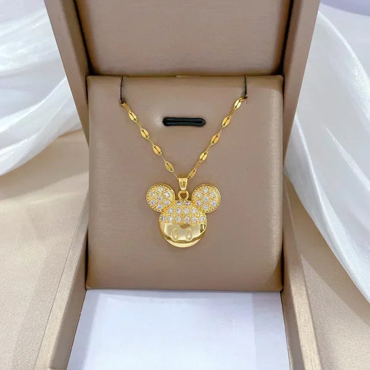 Treasure's Disney Minnie Mouse Zircon Necklace