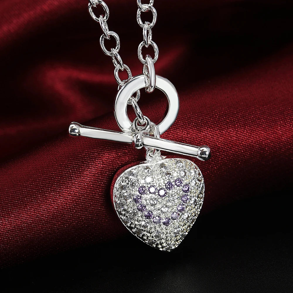 Treasure's Fine crystal heart  Jewelry set
