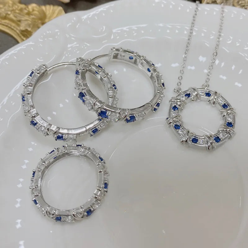 Treasure's Luxury Zircon Jewelry Set