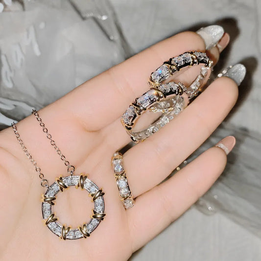 Treasure's Luxury Zircon Jewelry Set