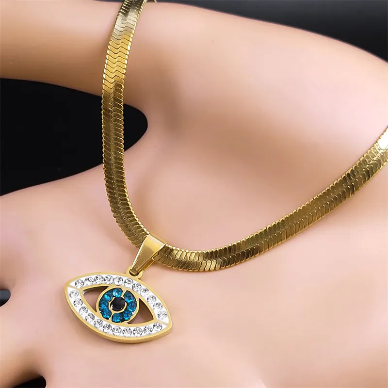 Treasure's Vintage Crystal Demon Eye Necklaces