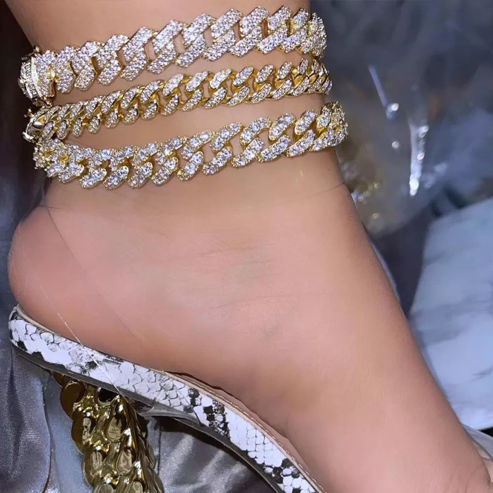Treasure's Iced Out Anklets