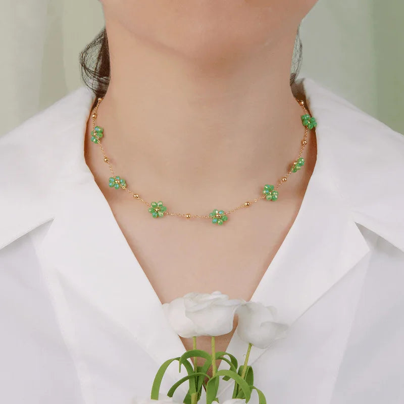 Treasure's Bohemia Flower Chain Necklace