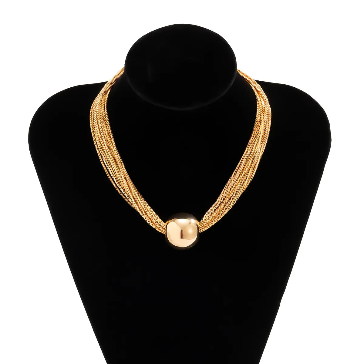Treasure's  Gold Color Clavicle Necklaces