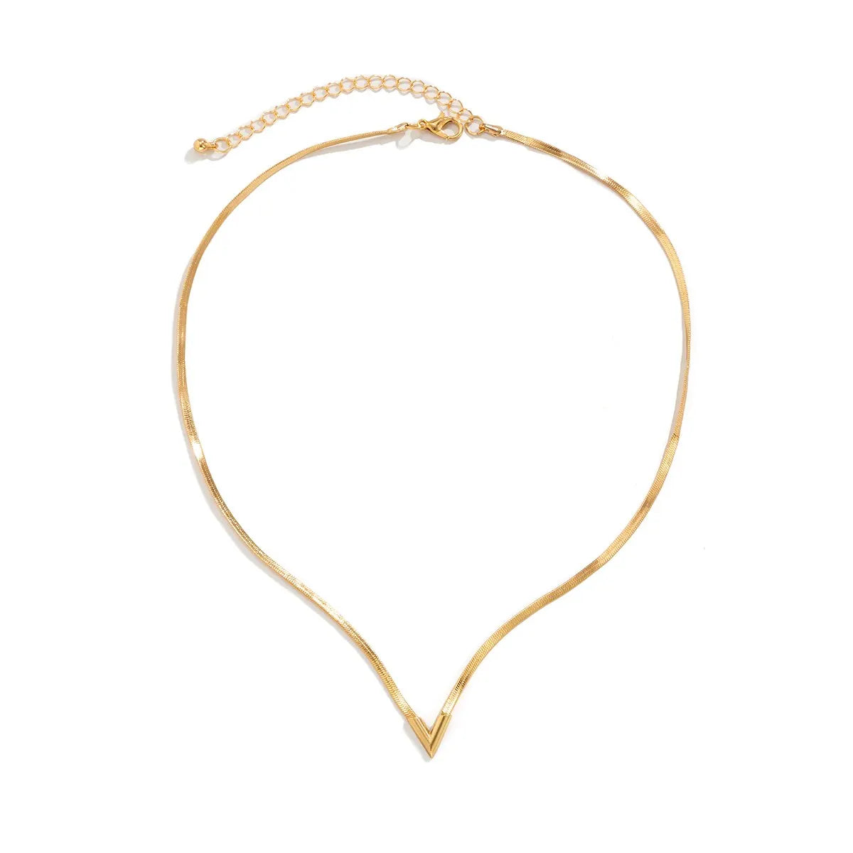 Treasure's Flat Snake Clavicle Necklace