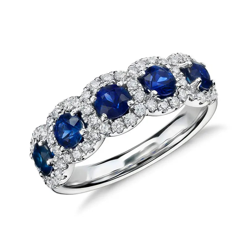 Treasure's Blue Cubic Zirconia Ring