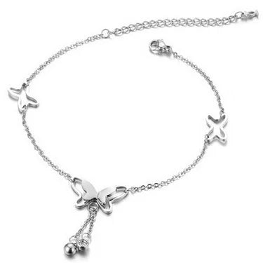 Treasure's Crystal Butterfly Anklet